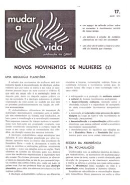 Mudar a vida  nº17 (Maio de 1979)
