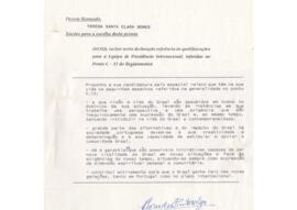 Declaração de apoio