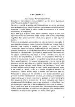 Carta colectiva nº 1 (Varsóvia)