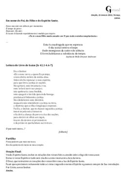 15 de Janeiro de 2013
