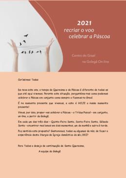 Recriar o voo. Celebrar a Páscoa