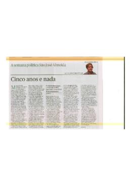 Cinco anos e nada