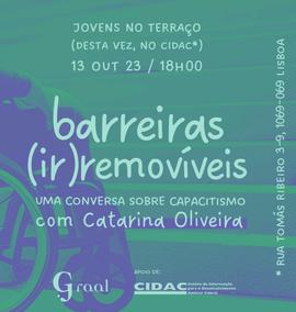 Barreiras (ir) removíveis (uma conversa sobre o capacitismo com Catarina Oliveira)