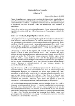 Crónica da Terra Vermelha (Crónica 1)