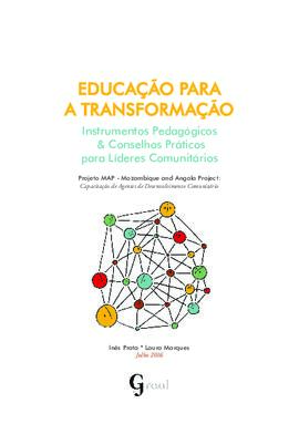 Educação para a Transformação - Instrumentos pedagógicos e conselhos práticos para líderes comunitários.