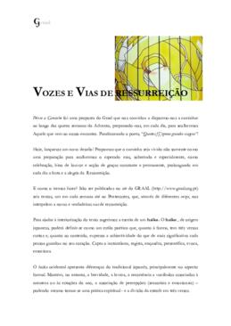 Vozes e Vias de Ressurreição