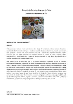 Encontro GP do Porto de 9 de Setembro de 2018.