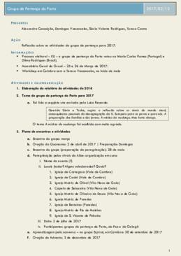 Encontro GP Porto de 12 de Fevereiro de 2017