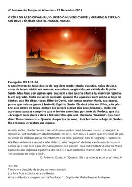 4ª Semana do Tempo do Advento