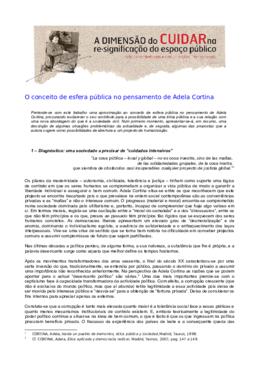 O conceito de esfera pública no pensamento de Adela Cortina