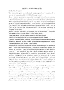 Projeto Mulheres em ação: Promaica Avança !