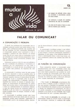 Mudar a vida  nº13 (Janeiro de 1979)